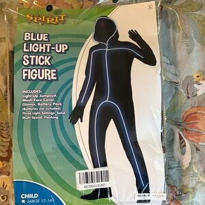 Spirit Blue Illuminated Stick Figure Costume